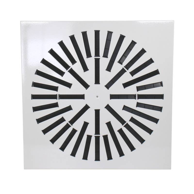 Cosmo DVLQZ625 Zuluft Dralldurchlass RAL9010 Lochbilld 400x16 Quadratisch von Cosmo