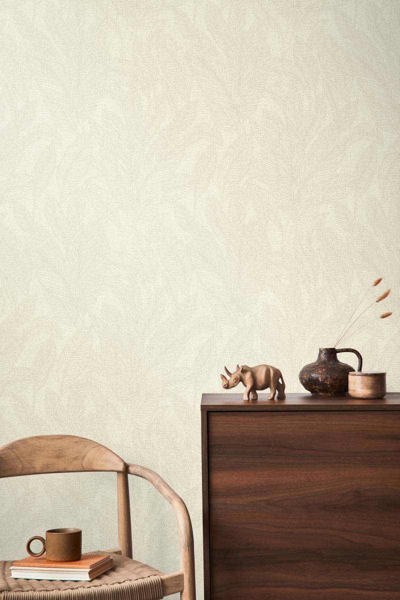 CosmoLiving by Cosmopolitan Vliestapete "Golden Fern – Edle Vliestapete" matt strukturiert von Cosmoliving By Cosmopolitan