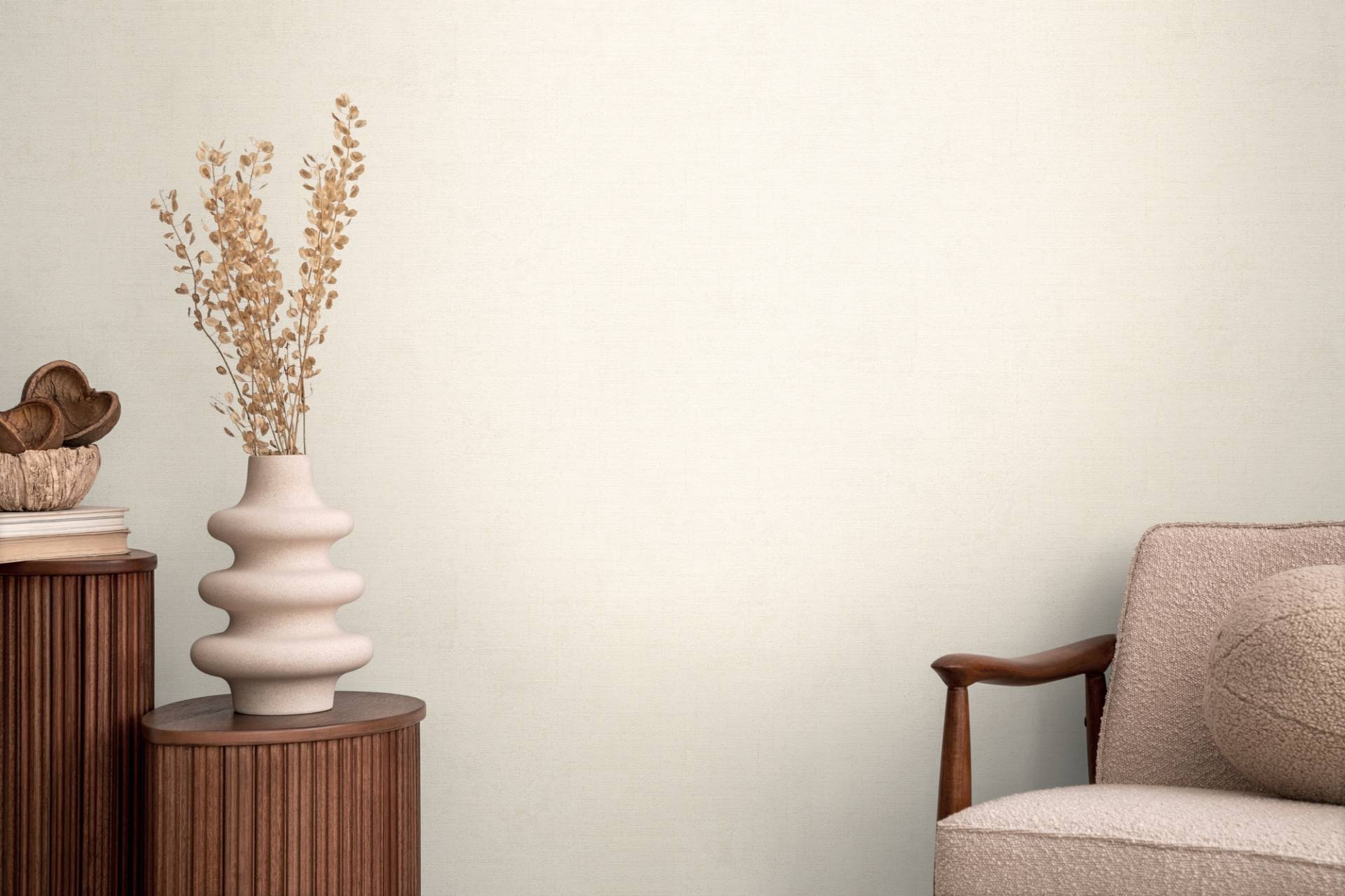 CosmoLiving by Cosmopolitan Vliestapete "Natural Texture – Struktur-Unitapete" matt strukturiert Zeitlose Vliestapete in natürlicher Leinenoptik von Cosmoliving By Cosmopolitan