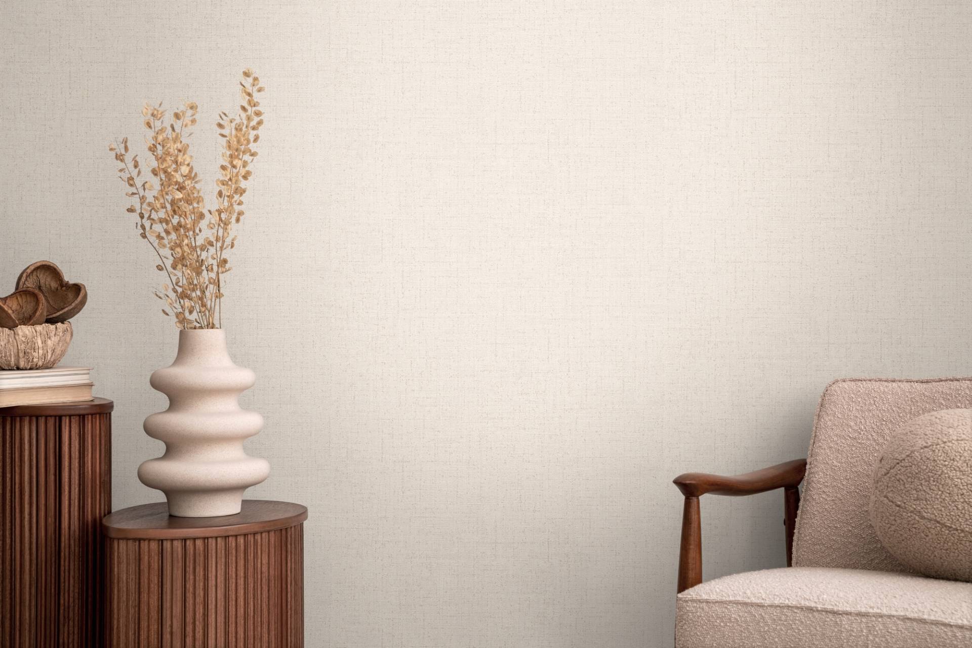 CosmoLiving by Cosmopolitan Vliestapete "Natural Texture – Struktur-Unitapete" matt strukturiert Zeitlose Vliestapete in natürlicher Leinenoptik von Cosmoliving By Cosmopolitan