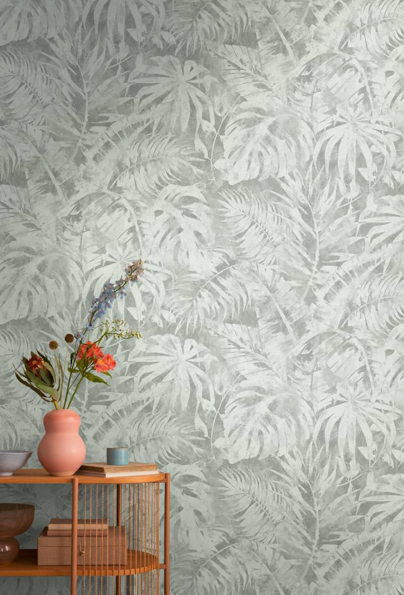 CosmoLiving by Cosmopolitan Vliestapete "Palma Green Fototapete erweiterbar" matt strukturiert von Cosmoliving By Cosmopolitan