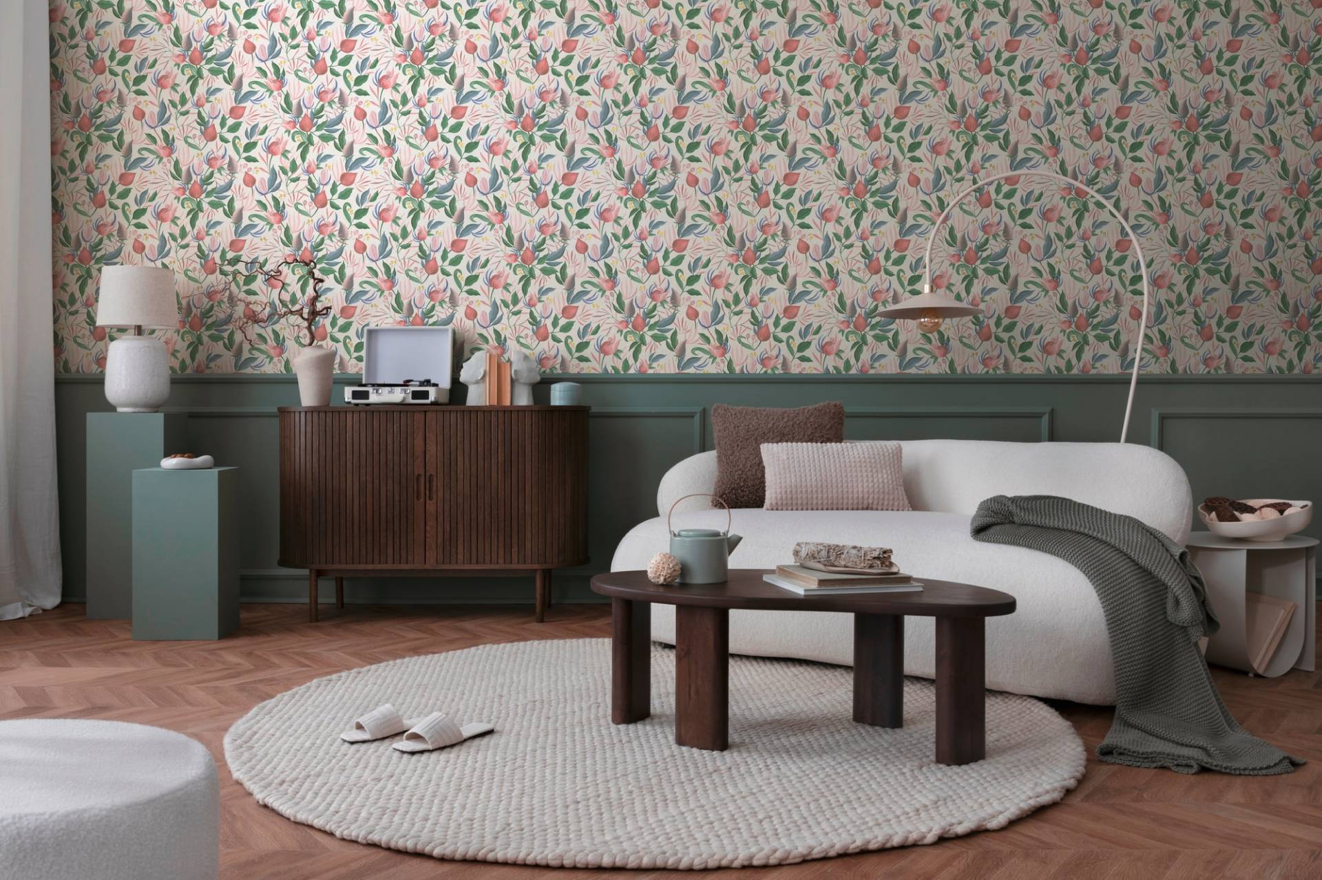 CosmoLiving by Cosmopolitan Vliestapete "Still Bloom – Florale Vliestapete" matt strukturiert von Cosmoliving By Cosmopolitan