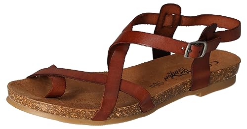Cosmos Comfort Damen 6106-813 Flache Sandale, Kastanie, 39 EU von Cosmos