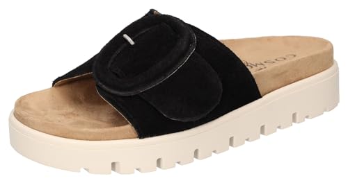 Cosmos Comfort Damen 6304-702 Schiebe-Sandalen, schwarz, 38 EU von Cosmos