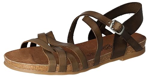 Cosmos Comfort Damen 6106-807 Flache Sandale, dunkelgrün, 41 EU von Cosmos