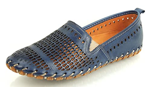 Cosmos Comfort Damenschuhe Halbschuhe Slipper Sneaker Blau Freizeit (eu_Footwear_Size_System, Adult, Numeric, medium, Numeric_40) von Cosmos Comfort