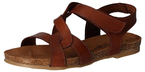 Cosmos Comfort Damen 6106-814 Flache Sandale, Kastanie, 38 EU von Cosmos
