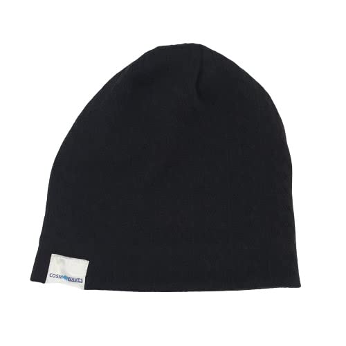 Cosmowaves EMF Schutz-Beanie Herren Schwarz 5G und HF-Strahlenschutz, RF-Abschirmung, Abschirmwirkungsgrad bis zu 99% von Cosmowaves