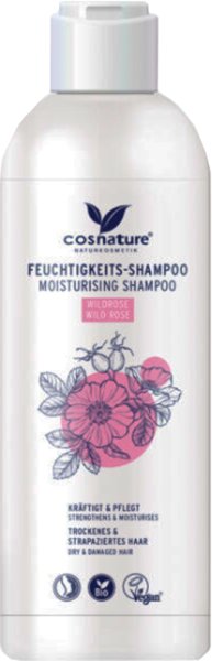 Cosnature Feuchtigkeits-Shampoo Wildrose 250 ml von Cosnature