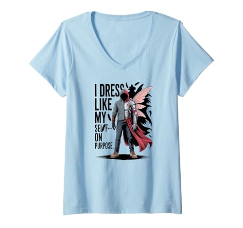 Damen Be Yourself Fantasy Cosplay Kostüm T-Shirt mit V-Ausschnitt Damen Be Yourself Fantasy Cosplay Kostüm T-Shirt mit V-Ausschnitt von Cosplay Streetwear Apparel Gifts by Anastasia