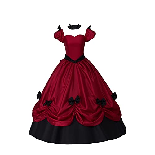 CosplayDiy Damen Southern Belle Kleid Bürgerkrieg Southern Belle Ballkleid Gothic Viktorianisches Rokoko Kleid Kostüm XXXL von CosplayDiy
