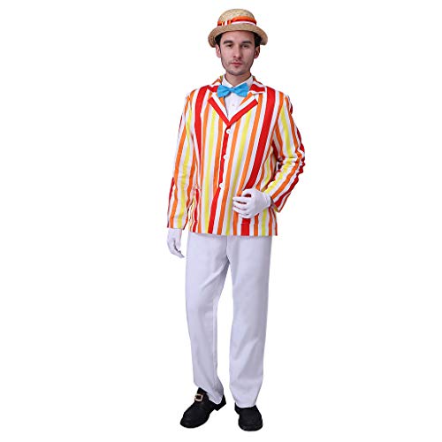 CosplayDiy Herren Kostüm Uniform Mary Poppins Bert Cosplay - - XL von CosplayDiy