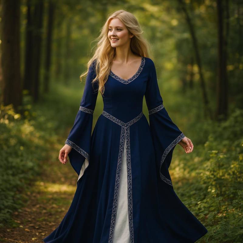Ren Faire Renaissance Dress Medieval Viking Fantasy - Floor Length von CosplayDreamz