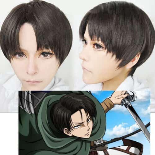 Levi Ackerman Attack on Titan Wig Perücke von CosplayHero