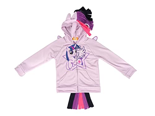 CosplayStudio Twilight Sparkle Kinder Kapuzen Pullover mit Flügeln I Einhorn Kinder Jacke | Rosa I Größe: 110 von CosplayStudio
