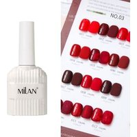 Cosplus - Milan 12 Color Nail Gel Set Wine Red 03 - 12 pcs x 1 set von Cosplus