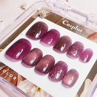 Cosplus - Monina Premium Wearable Gel Nail Tips Set Black Kary Berry - 1 Set von Cosplus