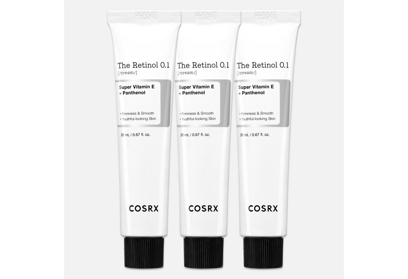 Cosrx Anti-Aging-Creme The Retinol 0.1 Gesichtscreme Anti-Falten Creme mit Hyaluronsäure, 3-tlg., Anti-Aging, Anti-Falten, Retinol, COSRX von Cosrx