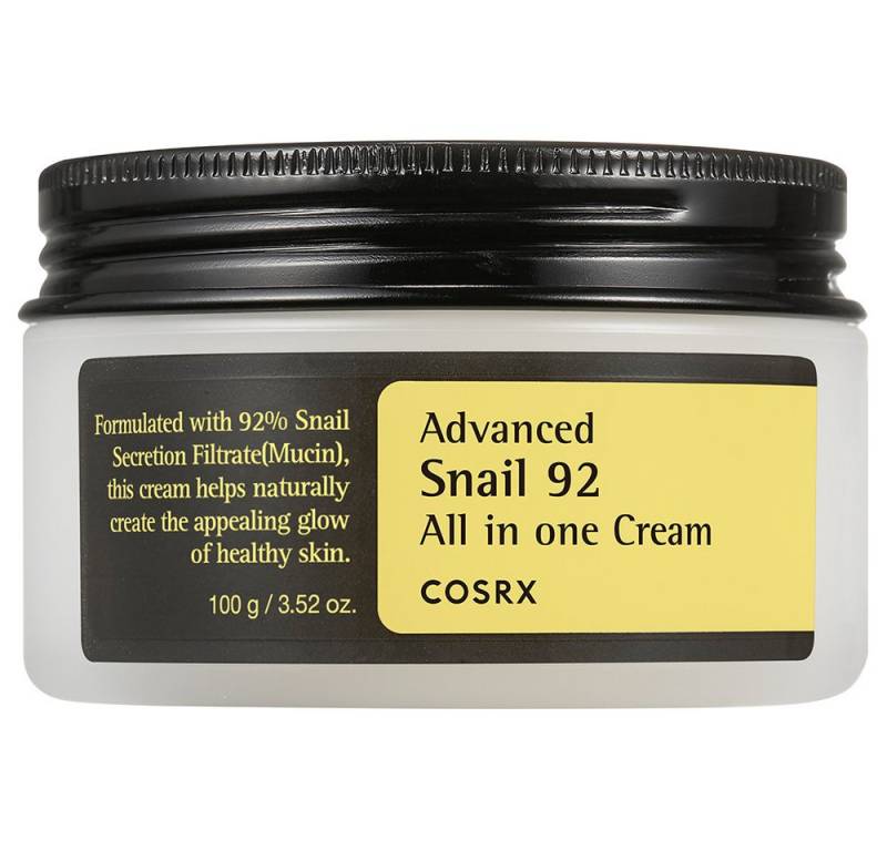 Cosrx Feuchtigkeitscreme Advanced Snail 92 All In One Cream 100g, Nährende Feuchtigkeitspflege mit 92% Schneckensekretfiltrat von Cosrx