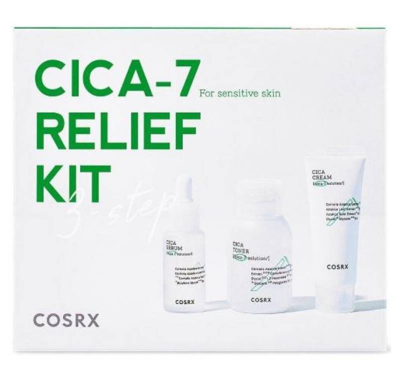 Cosrx Hautpflege-Set Pure Fit Cica-7 Kit Hautpflege-Geschenkset von Cosrx