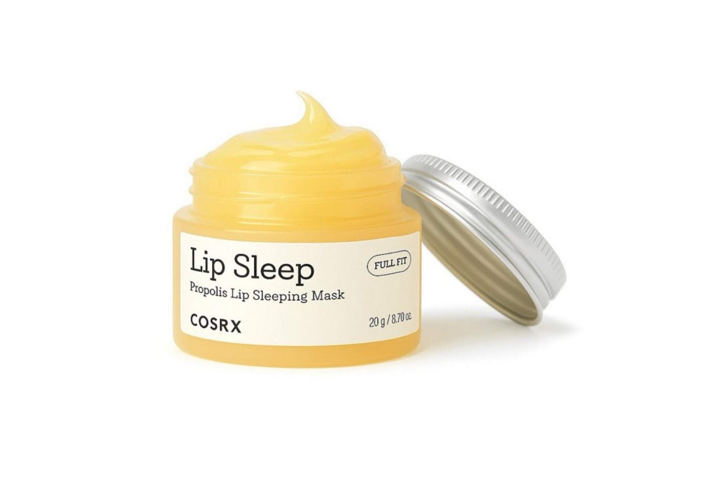 Cosrx Lippenmaske Full Fit Propolis Lip Sleeping Mask Lippenmaske mit Honig-Komplex, Propolis-Extrakt für trockene, rissige Lippen, 20g Tiegel von Cosrx