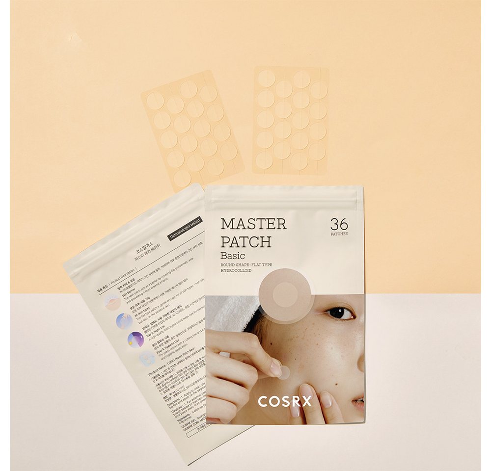 Cosrx Pickel-Tupfer Master Patch Basic 36 Patches, intensiver und effektiver als herkömmliche Patches von Cosrx
