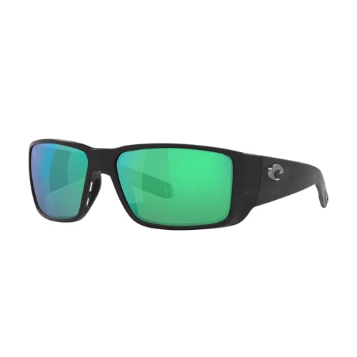 Costa Del Mar Herren Blackfin Pro Sonnenbrille, Mattschwarz/grüner Spiegel, 580 g von Costa Del Mar