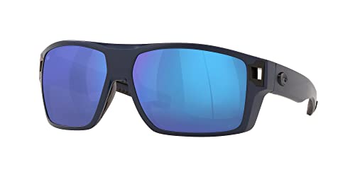 Costa Del Mar Herren Diego Sonnenbrille, Matt Mitternachtsblau/Blau verspiegelt, polarisiert, 580 g von Costa Del Mar