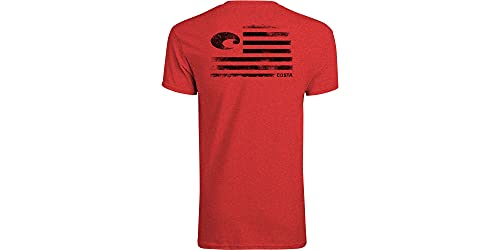 Costa Del Mar Herren Pride T-Shirt, rot (Heather Red), XL von Costa Del Mar