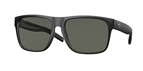 Costa Del Mar Herren Spearo XL Sonnenbrille, Mattschwarz/Grau, polarisiert, 580 g von Costa Del Mar