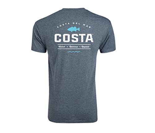 Costa Del Mar Herren Topwater T-Shirt, Dunkles Erika, Groß von Costa Del Mar