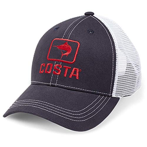 Costa Del Mar Unisex-Erwachsene Marlin Trucker Hat Hut, Marineblau und Rot, Einheitsgre von Costa Del Mar