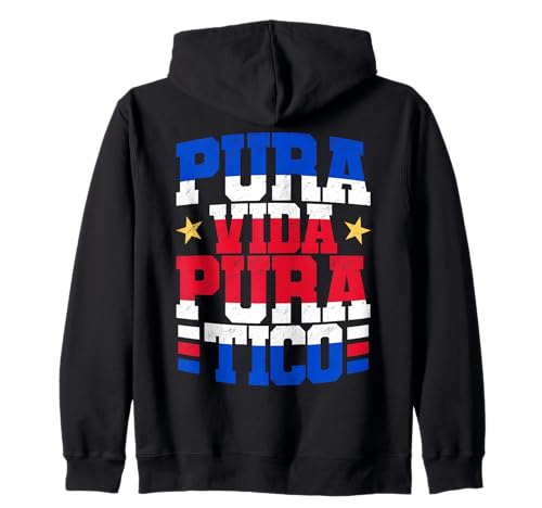 Costa Rica Pura Tico Costa Rican Pride Herren Kapuzenjacke von Costa Rica Designs for Costa Rican Pride