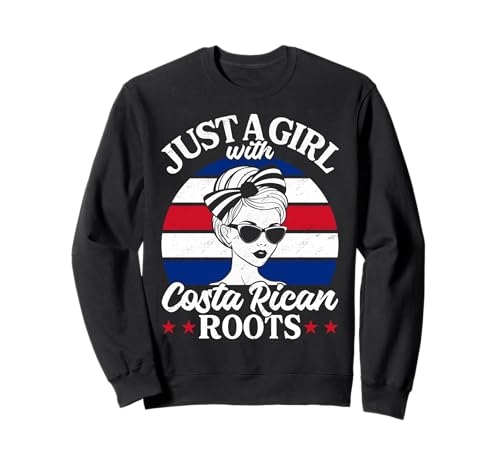 Nur EIN Mädchen mit costaricanischen Wurzeln Costa Rica-Frauen Sweatshirt von Costa Rica Designs for Costa Rican Pride