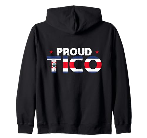 Proud Tico Costa Rica Herren Kapuzenjacke von Costa Rica Pride Designs for Costa Rican Men Women