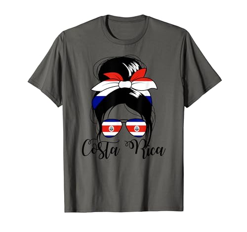 Costa Rica Messy Bun Costa Rican Damen Costa Rica T-Shirt von Costa Rica Roots Co.