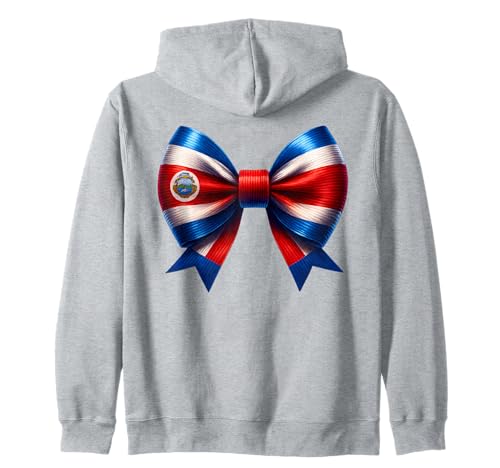 Bogen für Damen aus Costa Rica, Pura Vida, Flagge Costa Ricas, Mädchen, Kinder Kapuzenjacke von Costa Rican Girl Coquette Costa Rica Flag Apparel