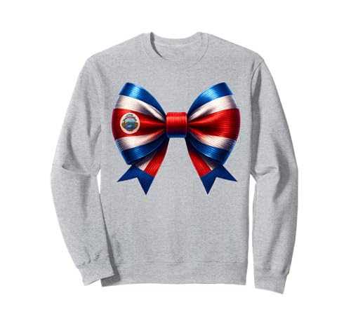 Bogen für Damen aus Costa Rica, Pura Vida, Flagge Costa Ricas, Mädchen, Kinder Sweatshirt von Costa Rican Girl Coquette Costa Rica Flag Apparel