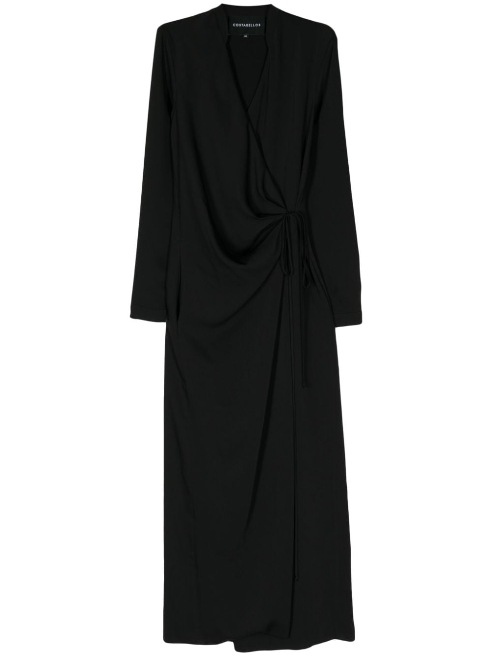 Costarellos Jenella crepe wrap dress - Schwarz von Costarellos