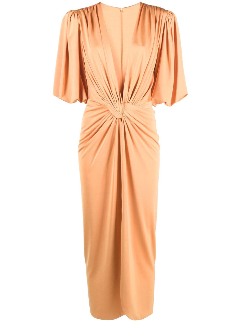 Costarellos Kleid mit Falten - Orange von Costarellos