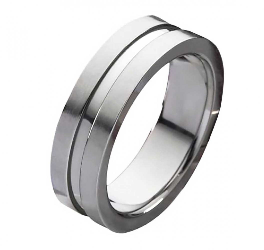 Herrenring Titanring HT034 mit gratis Gravur von Costina