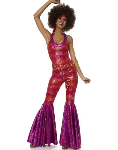 Costume Culture Damen 70er Jahre Foxy Lady Kostüm, rot, Large von Costume Culture