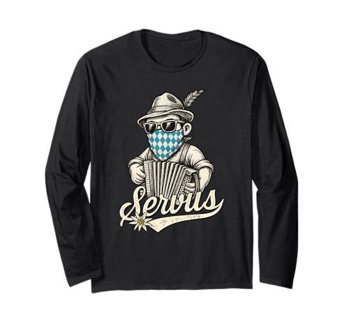 Tracht Servus Dirndl Lederhosen Bayerischer Trachten Ersatz Langarmshirt Tracht Servus Dirndl Lederhosen Bayerischer Trachten Ersatz Langarmshirt von Costume Dirndl Dialect Typical Cool German Outfit