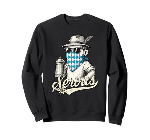 Tracht Servus Dirndl Lederhosen Bayerischer Trachten Ersatz Sweatshirt Tracht Servus Dirndl Lederhosen Bayerischer Trachten Ersatz Sweatshirt von Costume Dirndl Dialect Typical Cool German Outfit