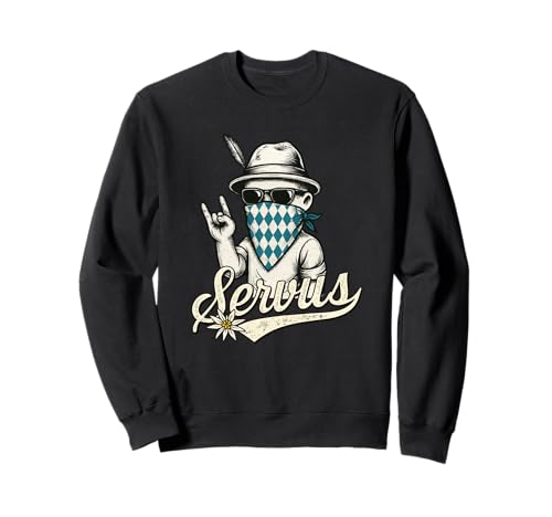 Tracht Servus Dirndl Lederhosen Bayerischer Trachten Ersatz Sweatshirt Tracht Servus Dirndl Lederhosen Bayerischer Trachten Ersatz Sweatshirt von Costume Dirndl Dialect Typical Cool German Outfit