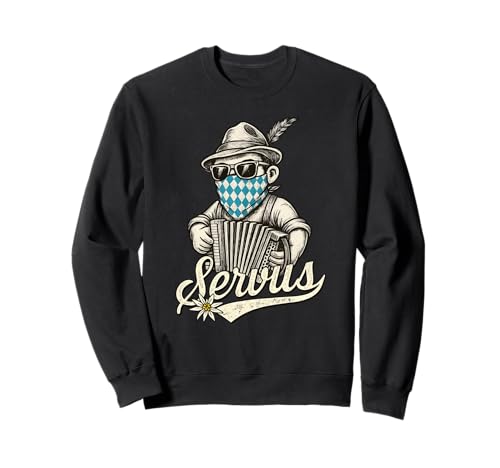Tracht Servus Dirndl Lederhosen Bayerischer Trachten Ersatz Sweatshirt Tracht Servus Dirndl Lederhosen Bayerischer Trachten Ersatz Sweatshirt von Costume Dirndl Dialect Typical Cool German Outfit