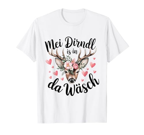 Ersatzdirndl für Damen Mei Dirndl ist in da Wäsch T-Shirt von Costume Replacement Dirndl for Women 2024