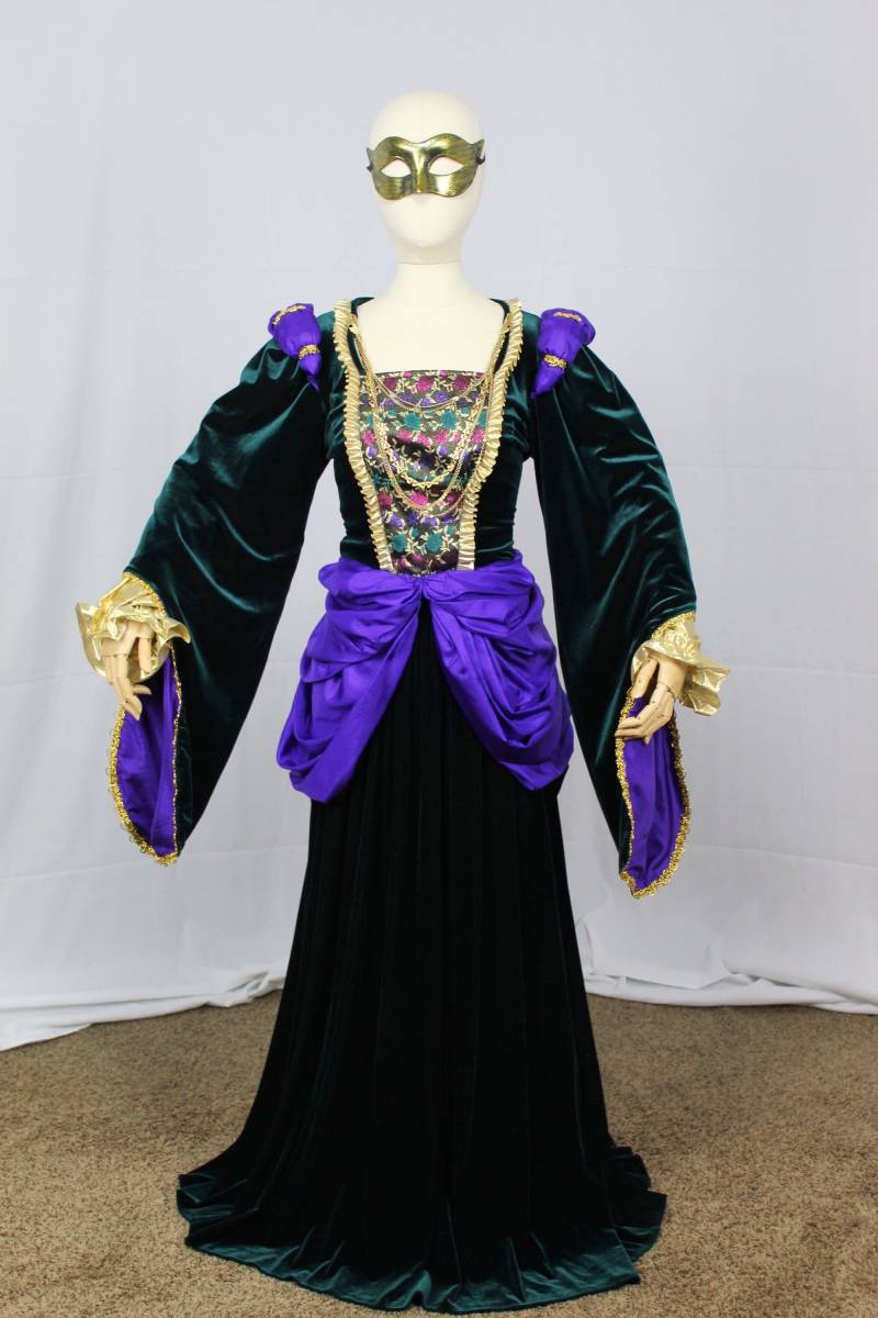 Renaissance Kostüm Für Erwachsene Frauen, Fantasy Prinzessin Kleid, Kleid Frau, Böse Königin Stiefmutter von CostumeCollective