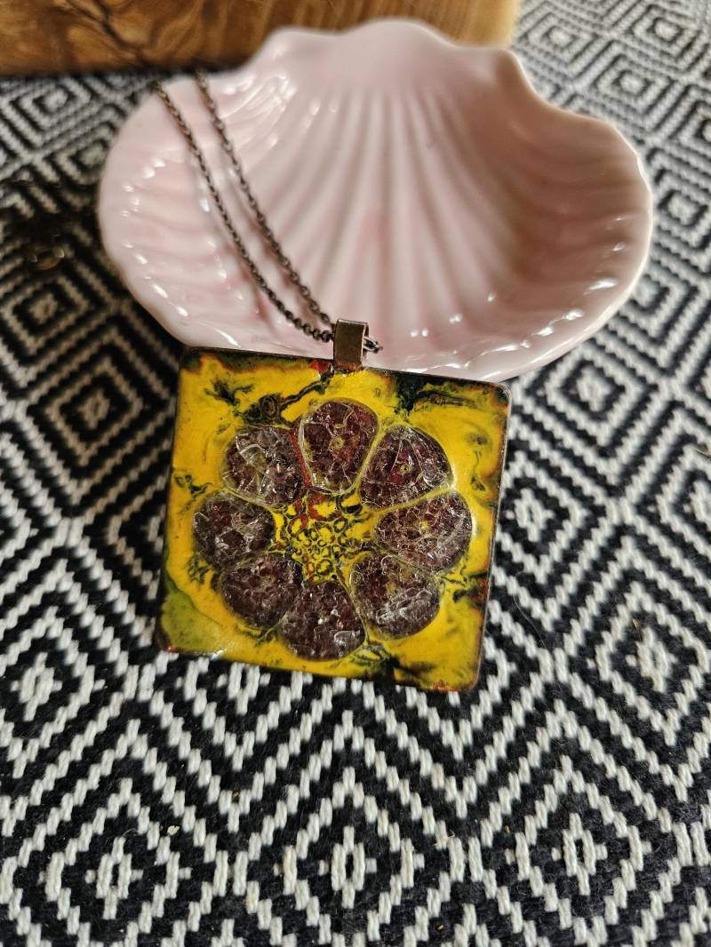 Alte Halskette, Emaille 70Er von CostumeLoveRealities