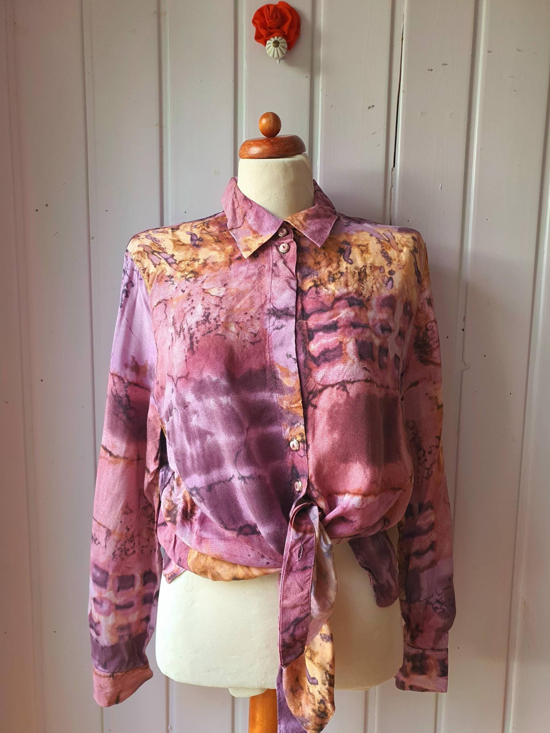 Aquarell Vintage Bluse Gr.42 Erfo von CostumeLoveRealities